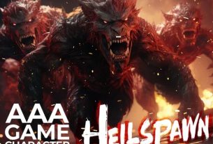 Epic Stock Media AAA Game Character Hellspawn