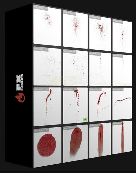 FX Elements – Blood on Body Fabric and Splatter Pack 1