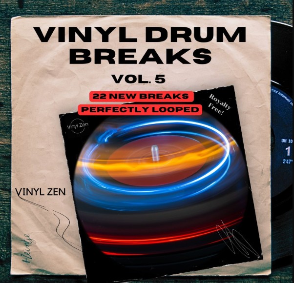 Vinyl Zen Vinyl Drum Breaks Vol. 5 (22 Drum Breaks Perfectly Looped)