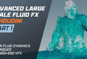 CGCircuit – Advanced Large Scale Fluid FX in Houdini Part 1 & Part 2