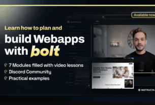 Instructa – Learn to build Web Apps with Bolt.new and AI