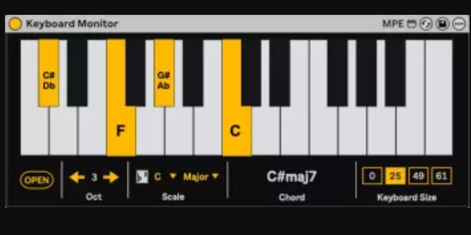 Side Brain Keyboard Monitor v1.1.2 Max for Live Device