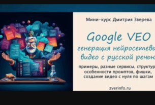 Dmitry Zverev – Amazing Neural Network Videos Google Veo. Tariff Mini-course on Veo video